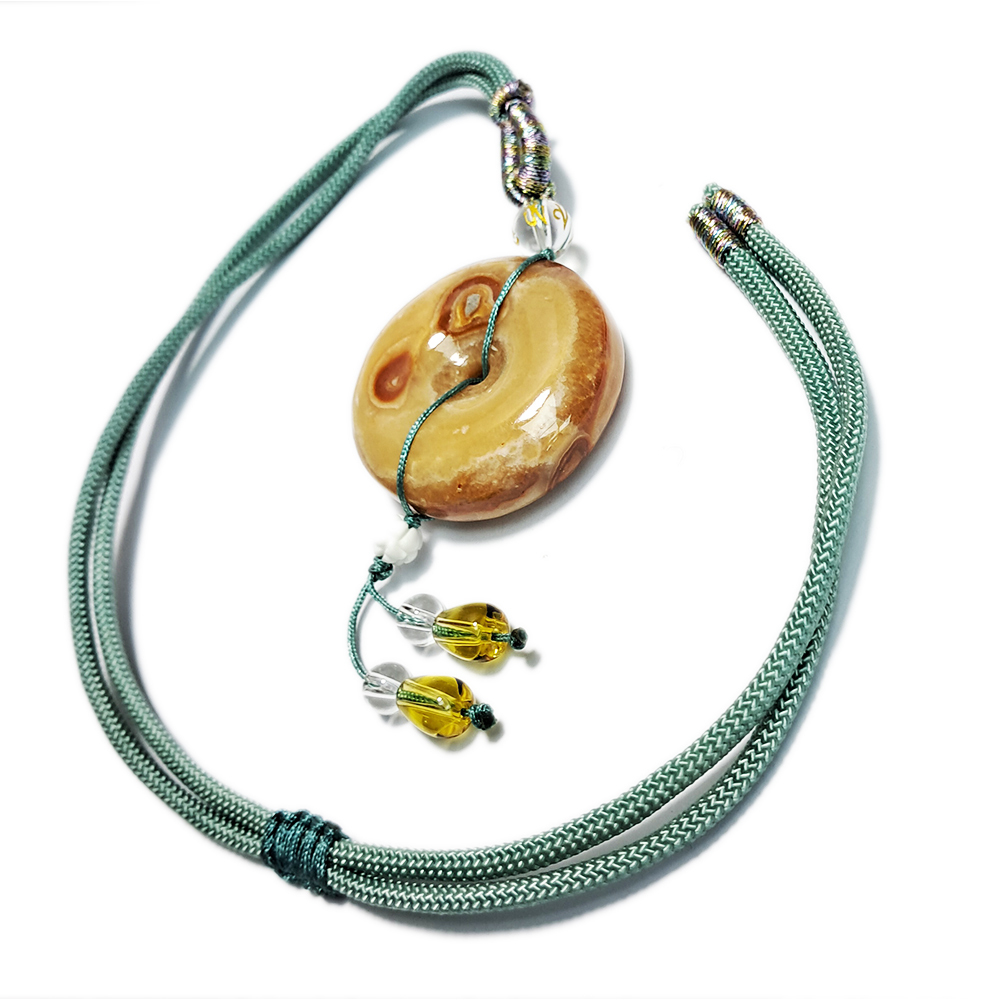 龍宮舍利平安扣37mm&中國結項鍊【十方】152995