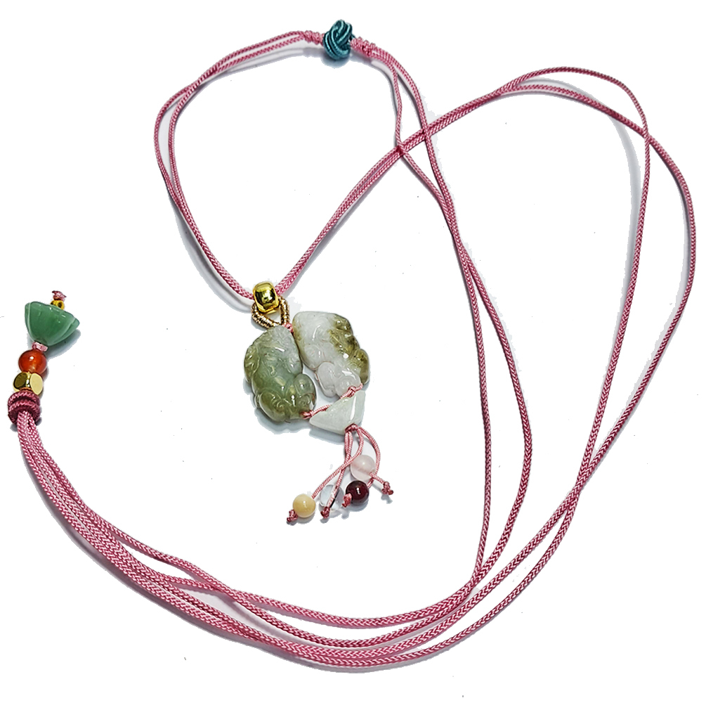 玉貔貅 &中國結項鍊【十方】152992