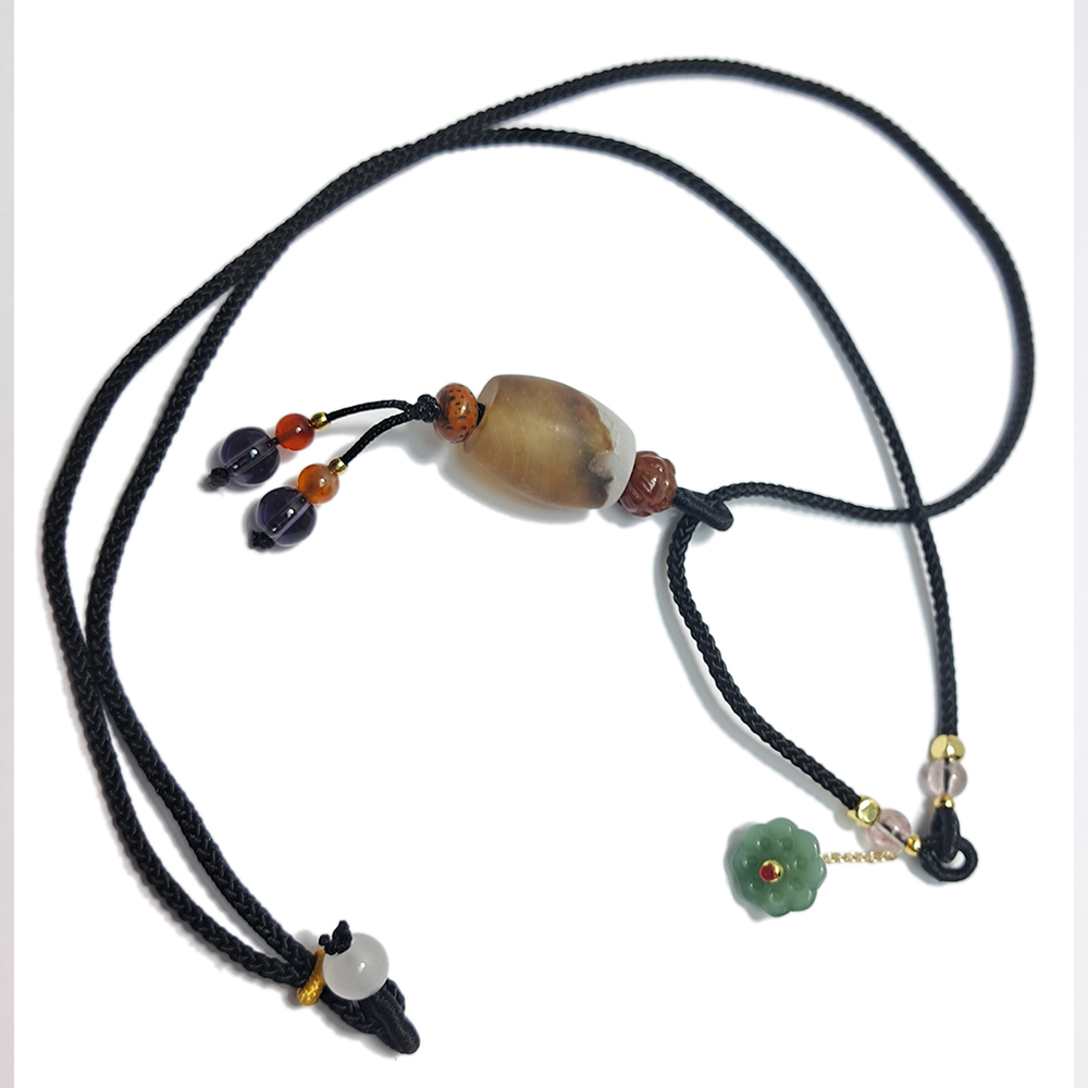 藥師珠鼓珠&中國結項鍊【十方】152985