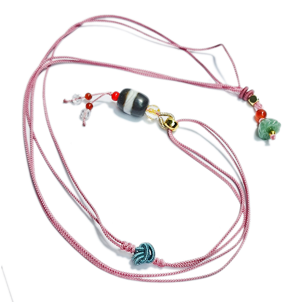 線珠天珠&中國結項鍊【十方】152989