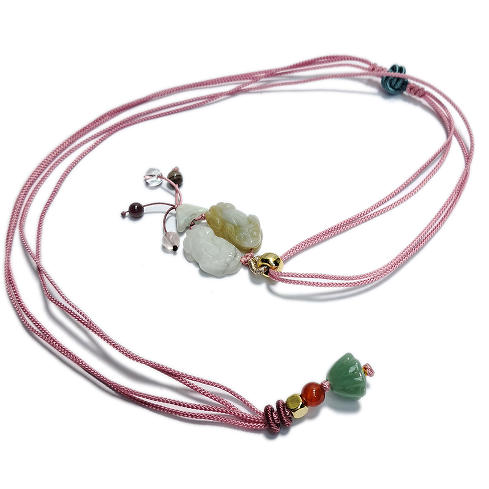 玉貔貅 &中國結項鍊【十方】152993