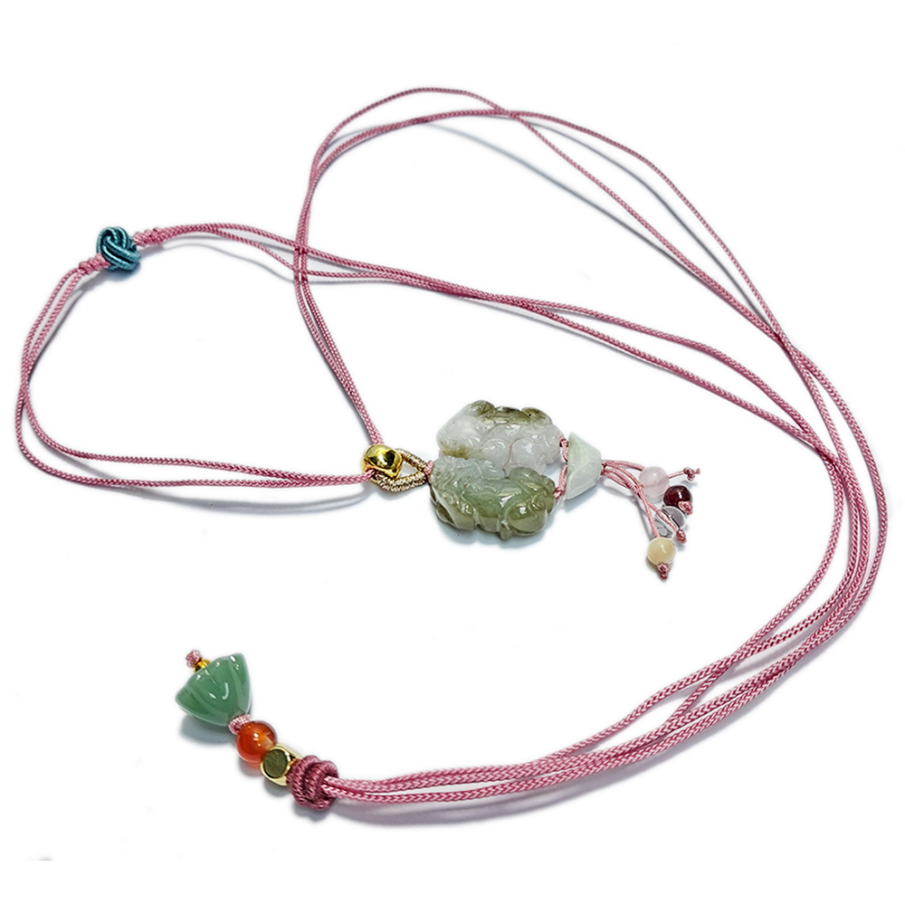 玉貔貅 &中國結項鍊【十方】152992