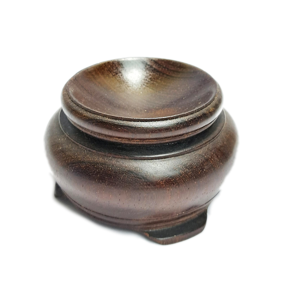 紫檀木球座3.5*5.4公分【十方】153023