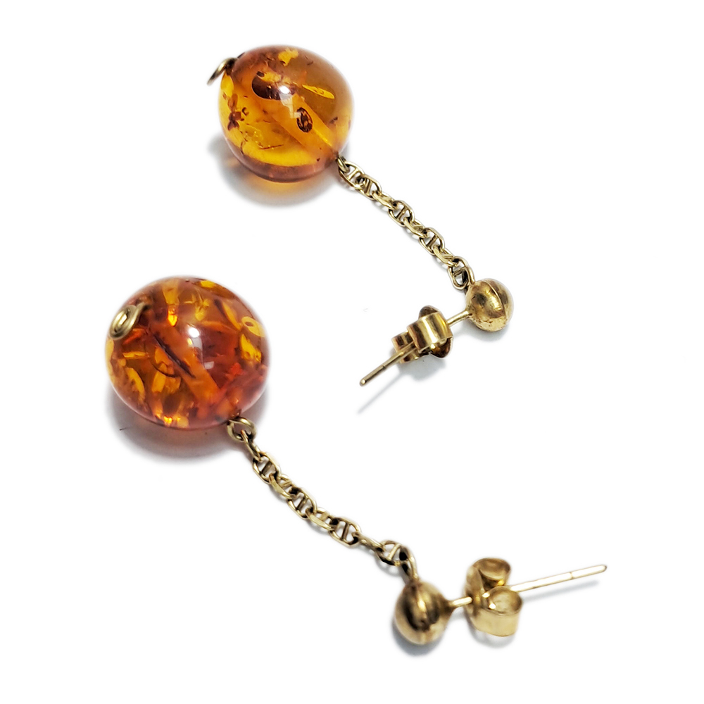 琥珀耳環【十方】153014