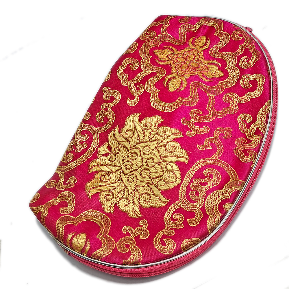 花開富貴拉鍊桃紅色法寶袋【十方】153019