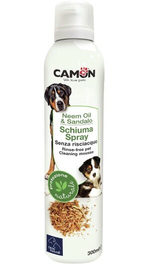 意大利 Orme Naturali 犬用驅蝨免沖洗清潔泡沫 - 檀香木味 300ml