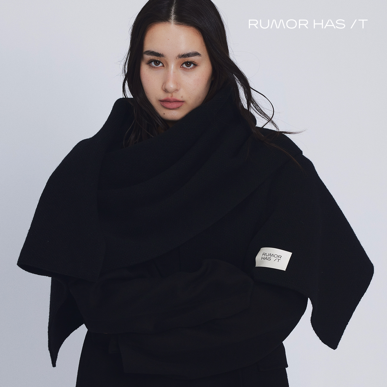 RHI Wool Scarf-Black