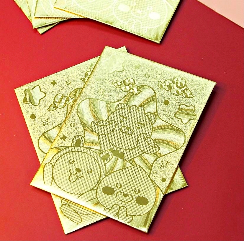 Kakao Friends 利是封套裝-金紙壓紋版 6p