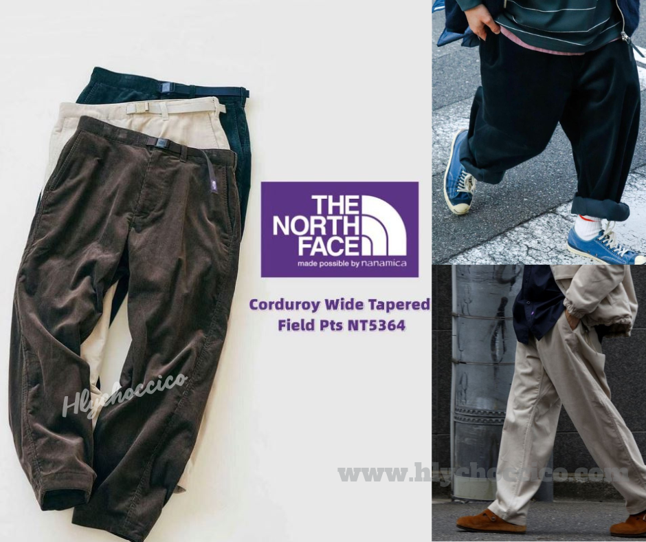 紫標23SS TNF Corduroy Wide Tapered Field Pants