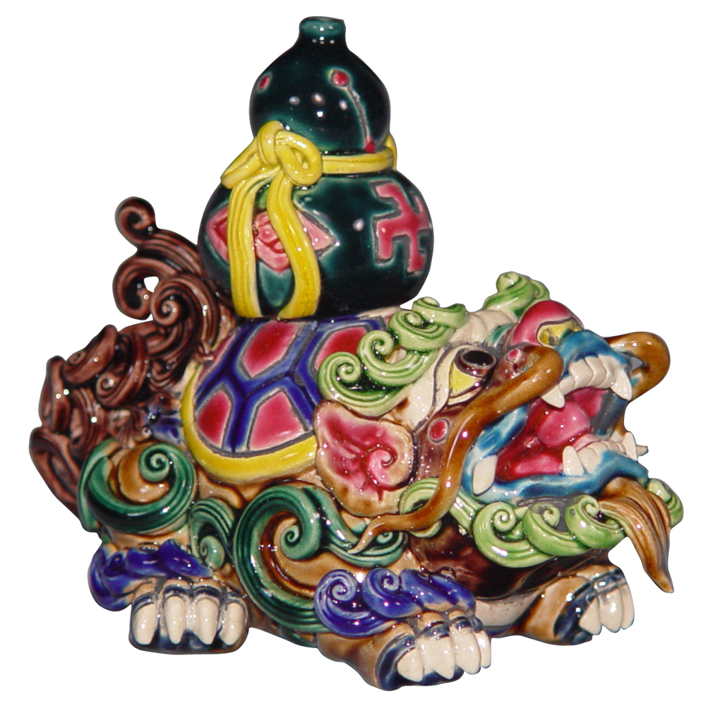 鹿港窯禮品館｜台灣國寶交趾陶龍生九子S