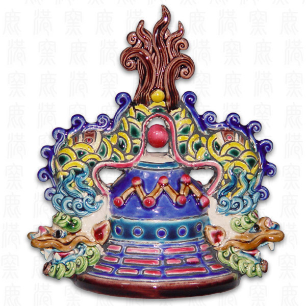 鹿港窯禮品館｜台灣國寶交趾陶龍生九子S