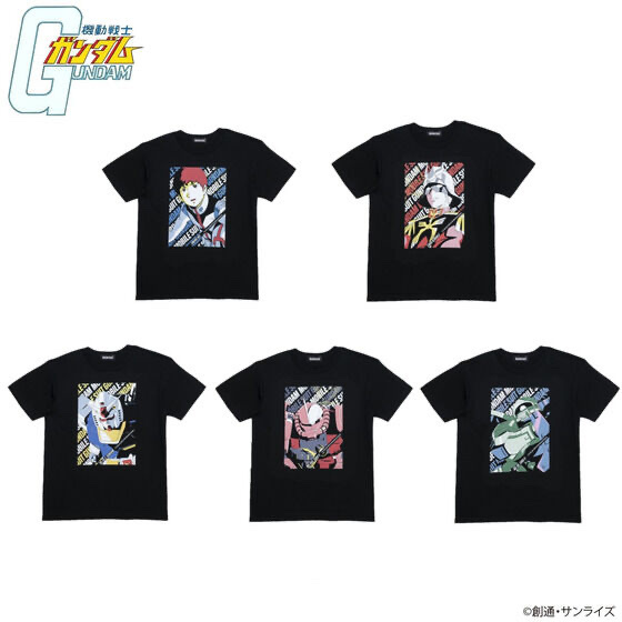 Pbandai 預訂2024/2月 機動戦士ガンダム マルチカラーデザインシリーズ Tシャツ