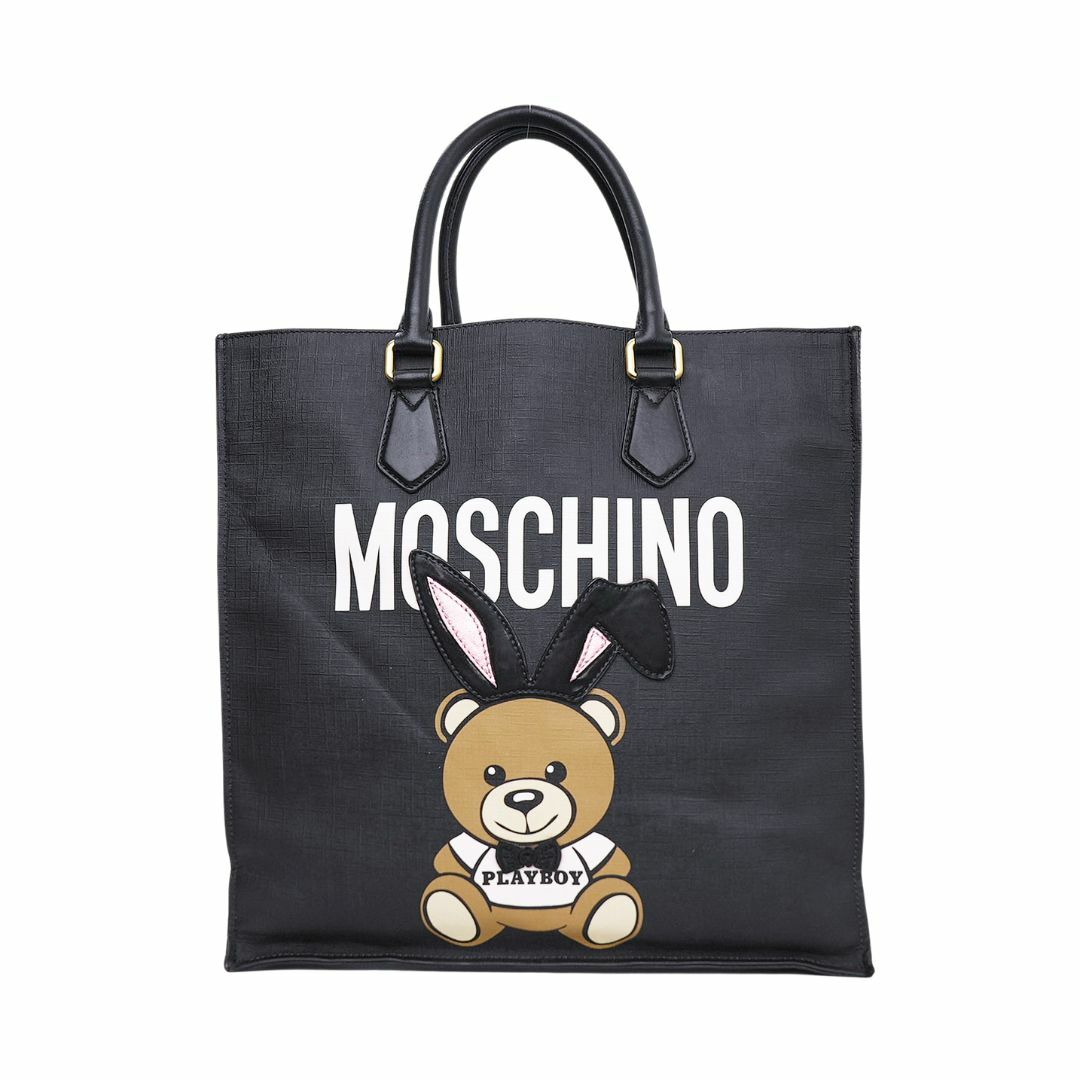 Moschino Teddy Bear Tote Bag in Black