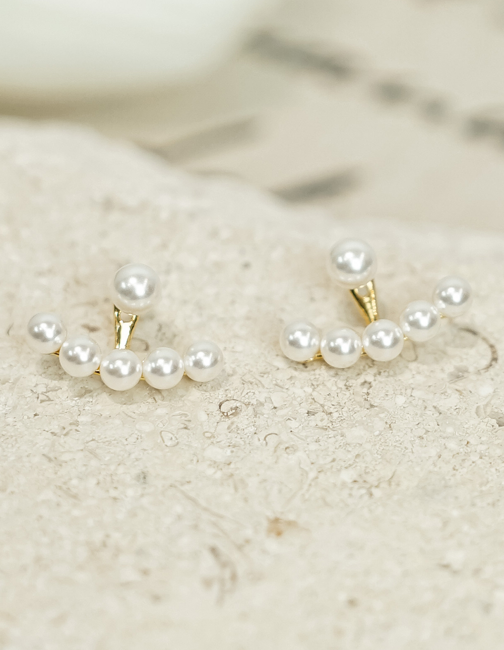 925 純銀施華洛世奇微笑珍珠耳環