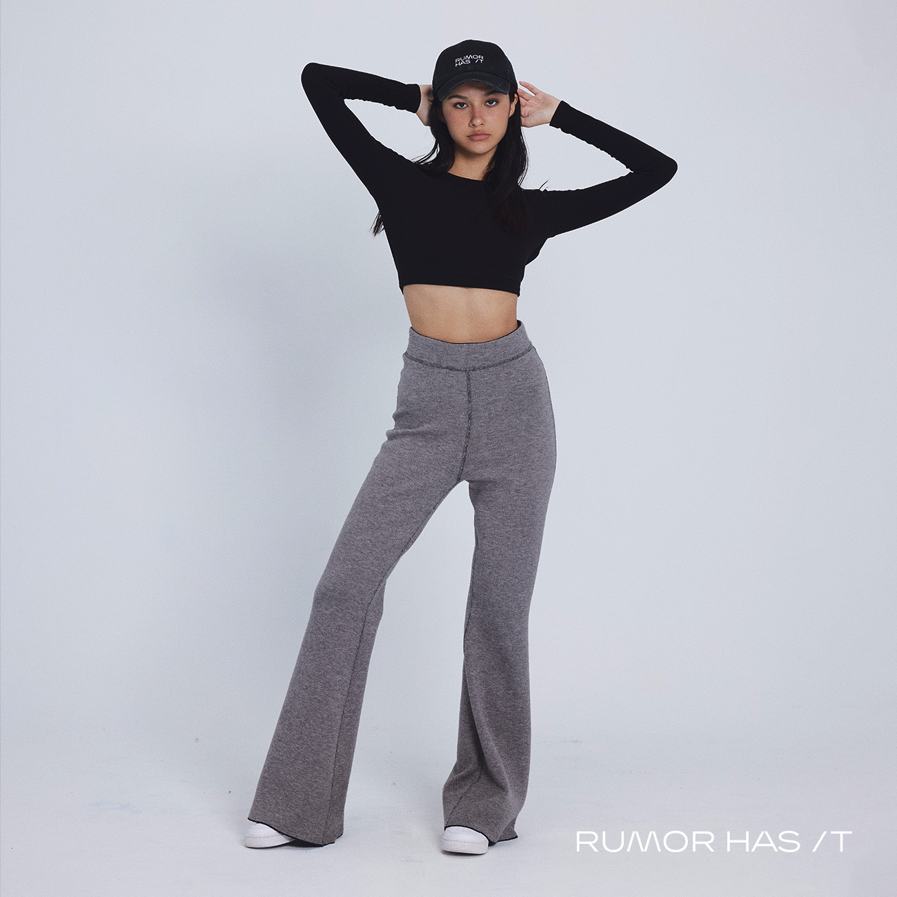 Heat Essential-Black Backless Top