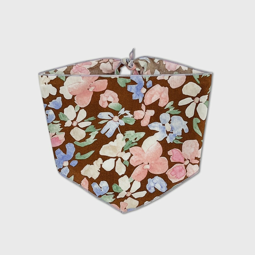 foreverybari new york 玫瑰花圍巾 (棕色)