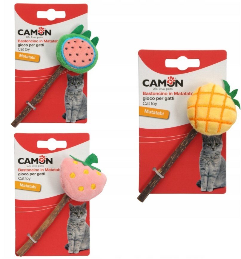 意大利 Camon 木天蓼水果公仔貓棒 1枝 (顏色隨機)