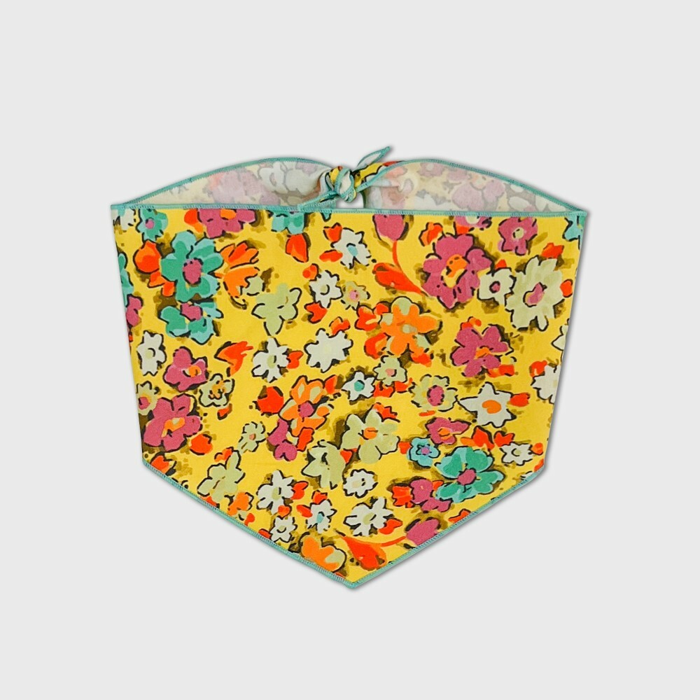 foreverybari new york 蘇珊碎花圍巾 (黃色)