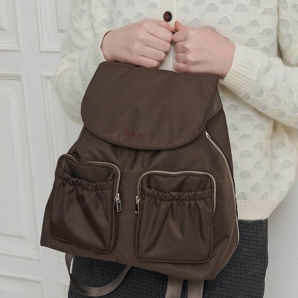 <韓國代購> FRILCA POCKET BACKPACK