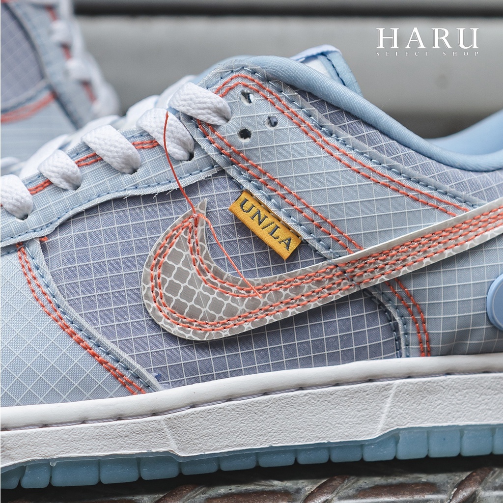 NIKE DUNK LOW X UNION LA ARGON 撕撕樂 半透明 天空藍 男女同款 復古休閒鞋 DJ9649-400