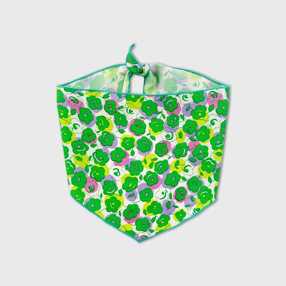 foreverybari new york 罌粟花圍巾 (綠色)