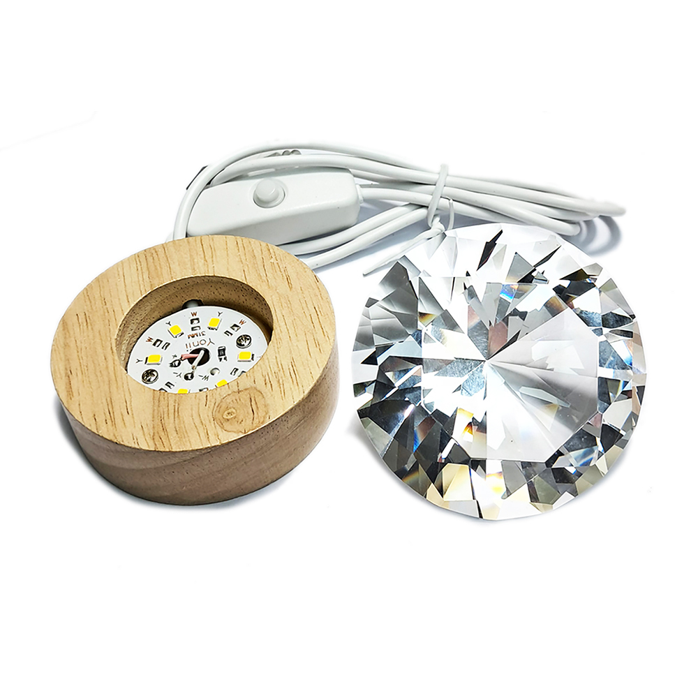 寶珠{鑽石水晶}6公分led燈座【十方】153030