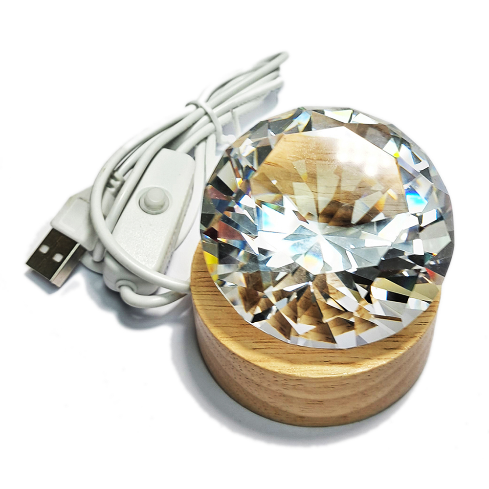 寶珠{鑽石水晶}6公分led燈座【十方】153030