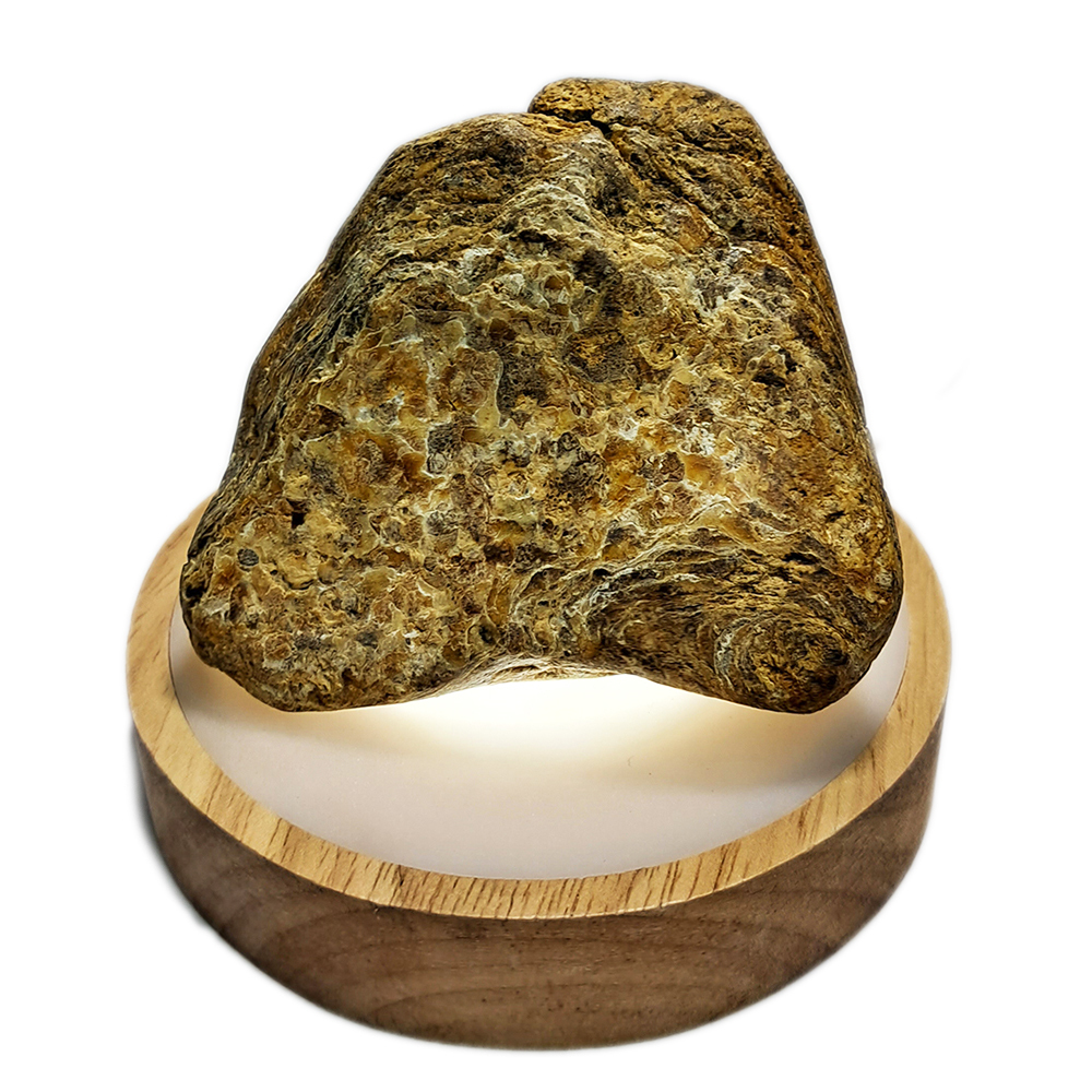 琥珀原礦8*7.3*4.7公分 &led燈座【十方】153034