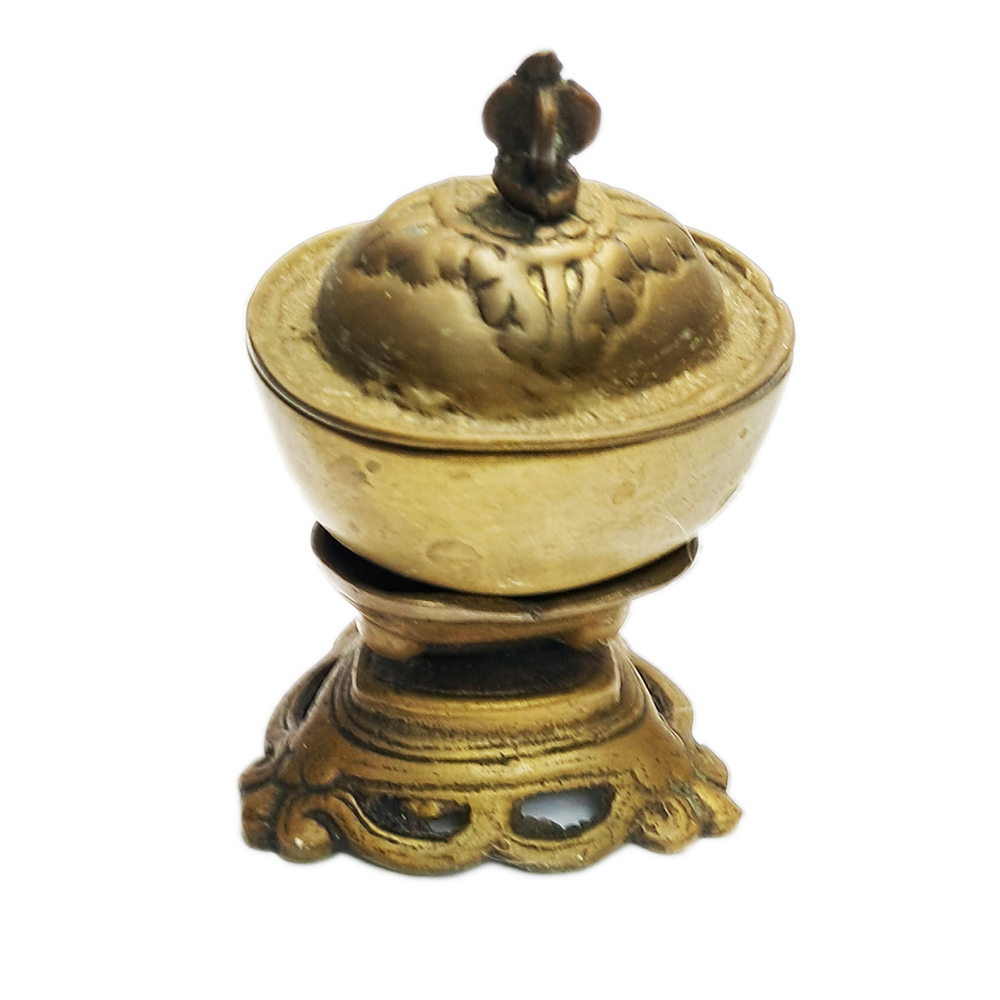 嘎巴拉護法杯{黃銅}老件【十方】153041