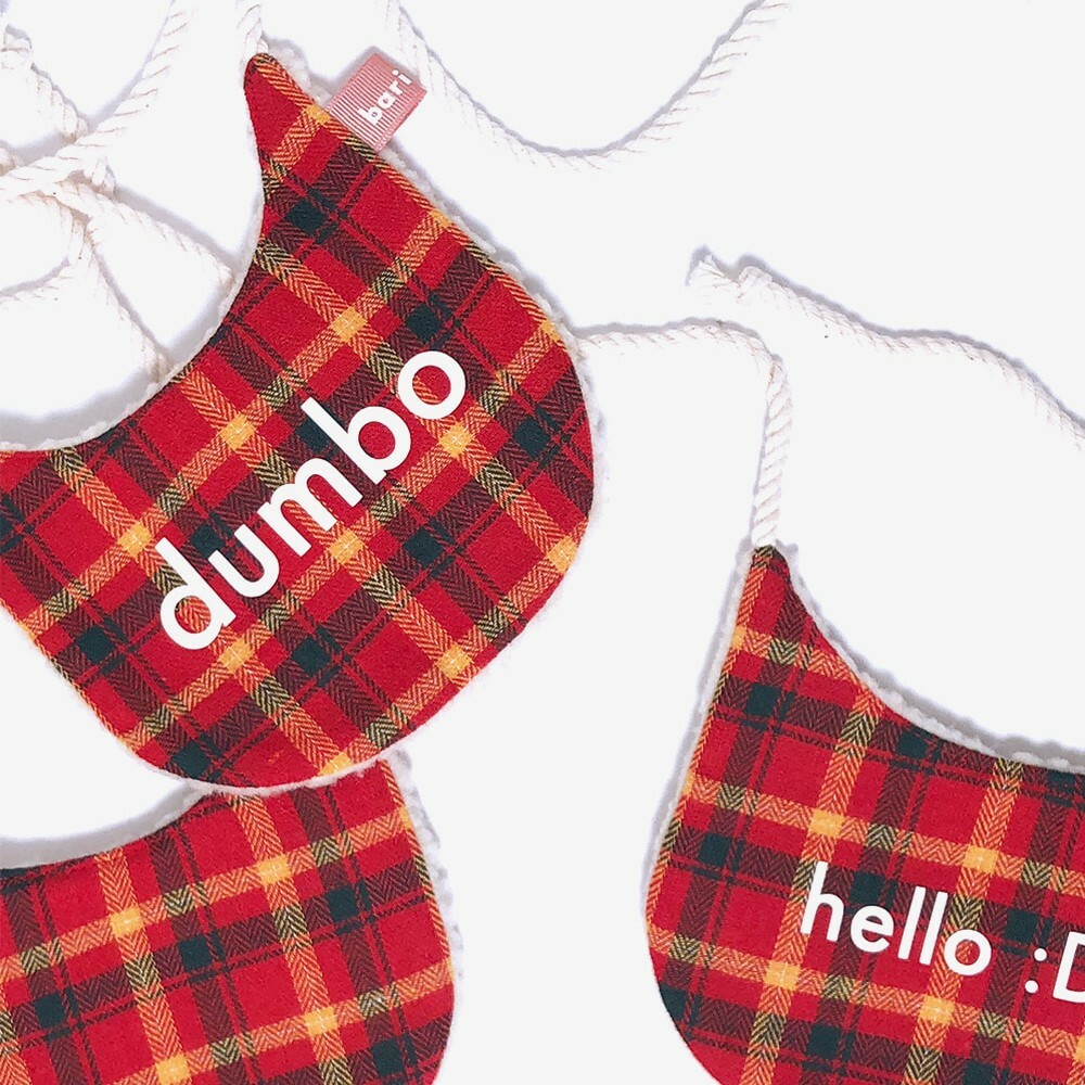 foreverybari new york 聖誕快樂圍兜 (可雙面穿戴)