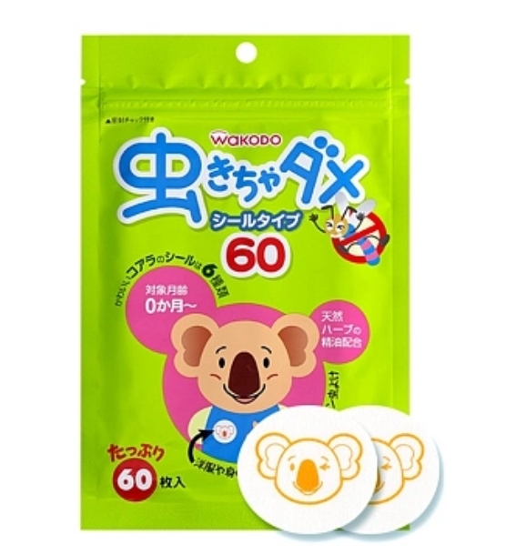 WAKODO 和光堂樹熊仔驅蚊貼(60枚)
