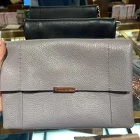 [S] TED BAKER 143196 WXB-PARSON SOFT LEATHER CROSSBODY BAG,GREY, 5059489937500 (ST142)