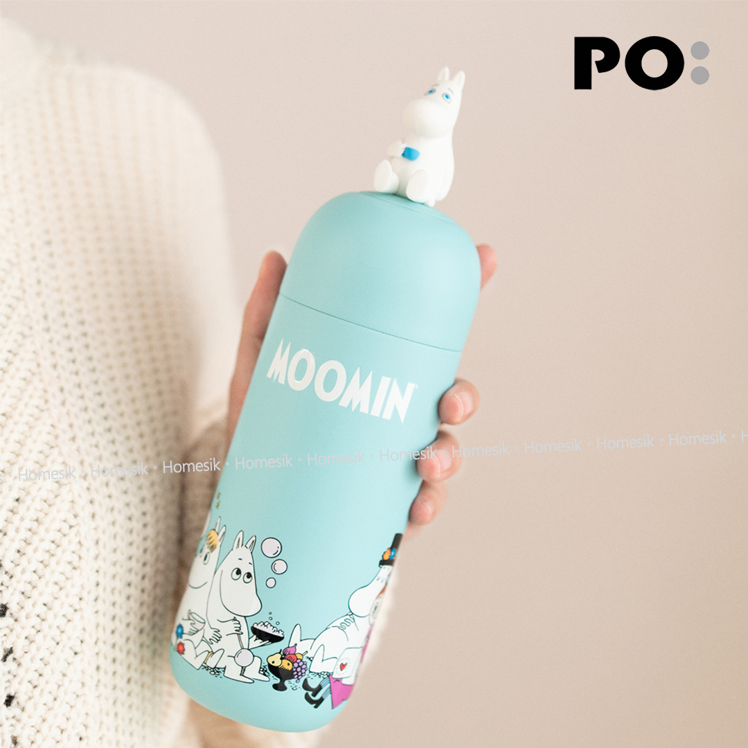 Moomin 姆明膠囊保溫杯(粉藍) 360ml 15182