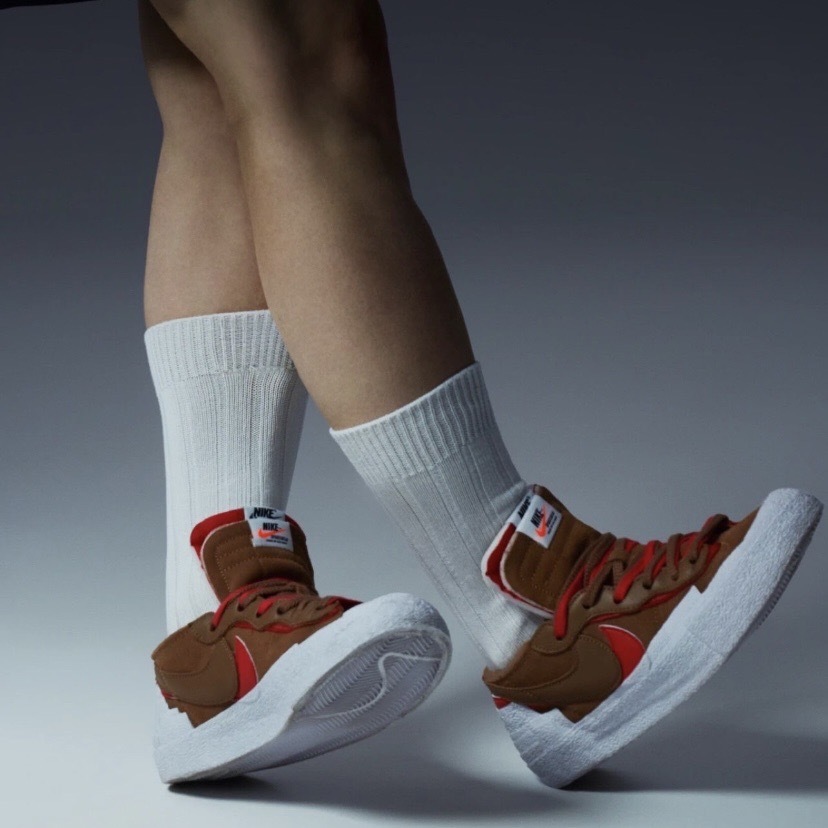 【Focus Store】預購 Sacai x Nike Blazer Low "British Tan" 棕紅色 DD1877-200