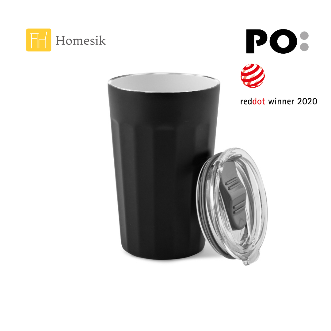 棱角保溫杯 16oz  (黑色) PO: 15122 