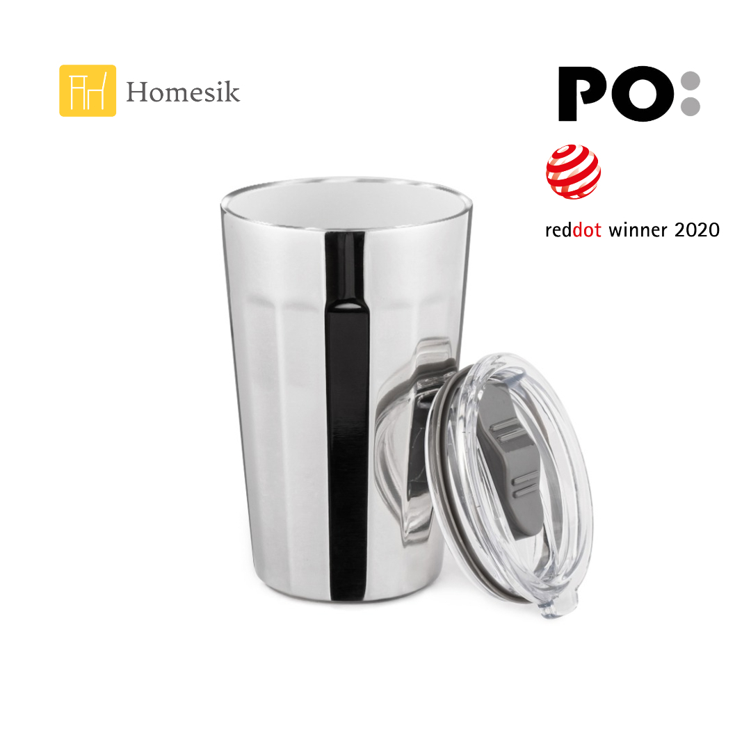 棱角保溫杯 16oz (銀色) PO: 15121 