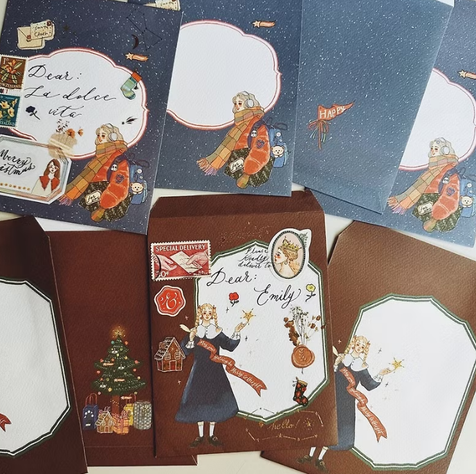 聖誕魔法學院 信封 兩款一組｜甜蜜生活 La dolce vita 臺灣