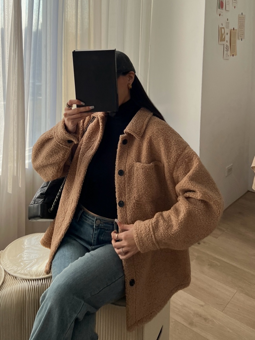 QQ毛派泰迪口袋襯衫*3色