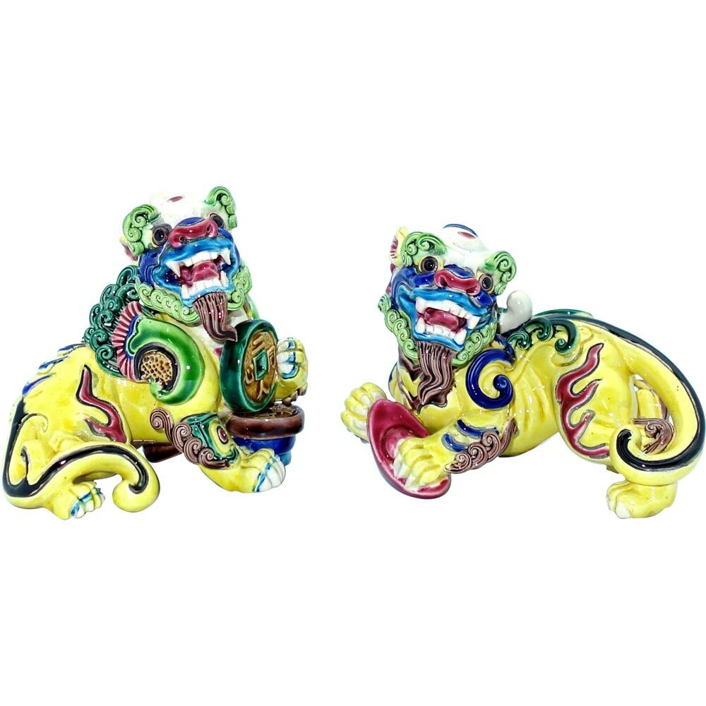 台灣國寶交趾陶｜發財貔貅對