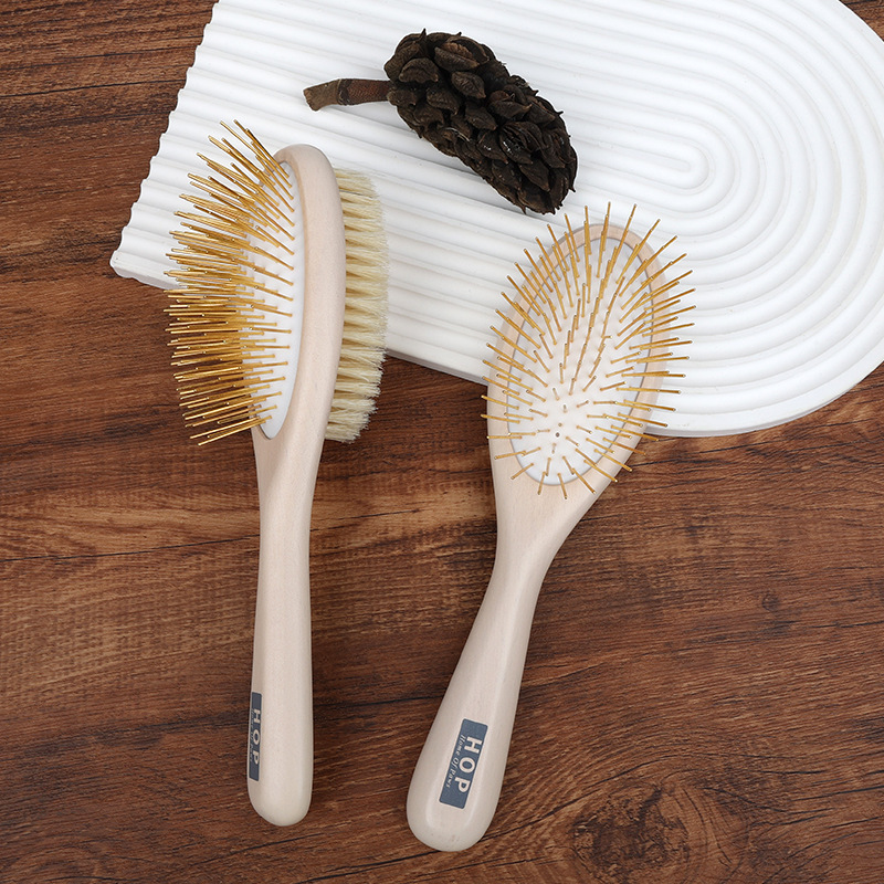 HOP宠物实木梳子 解打结 除浮毛 专用 2面