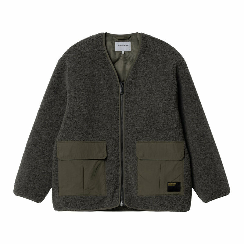 2023AW CARHARTT WIP Devin Liner 無領 絨毛 毛呢 外套 現貨 I032244