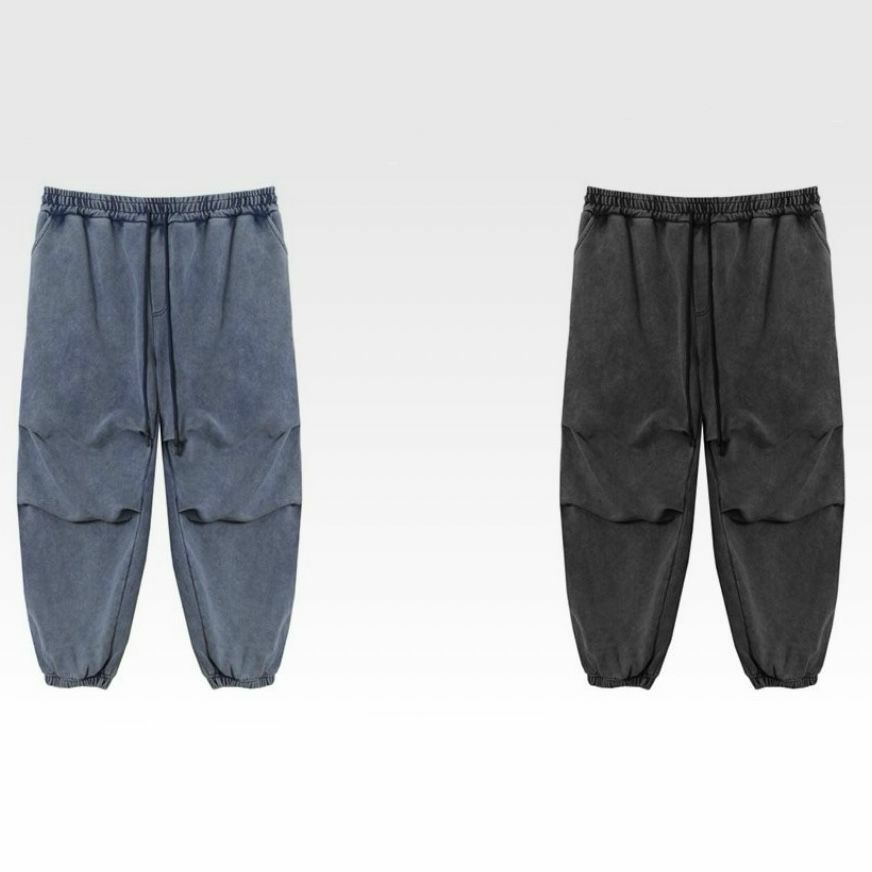 洗水淨色棉質運動褲 P2676