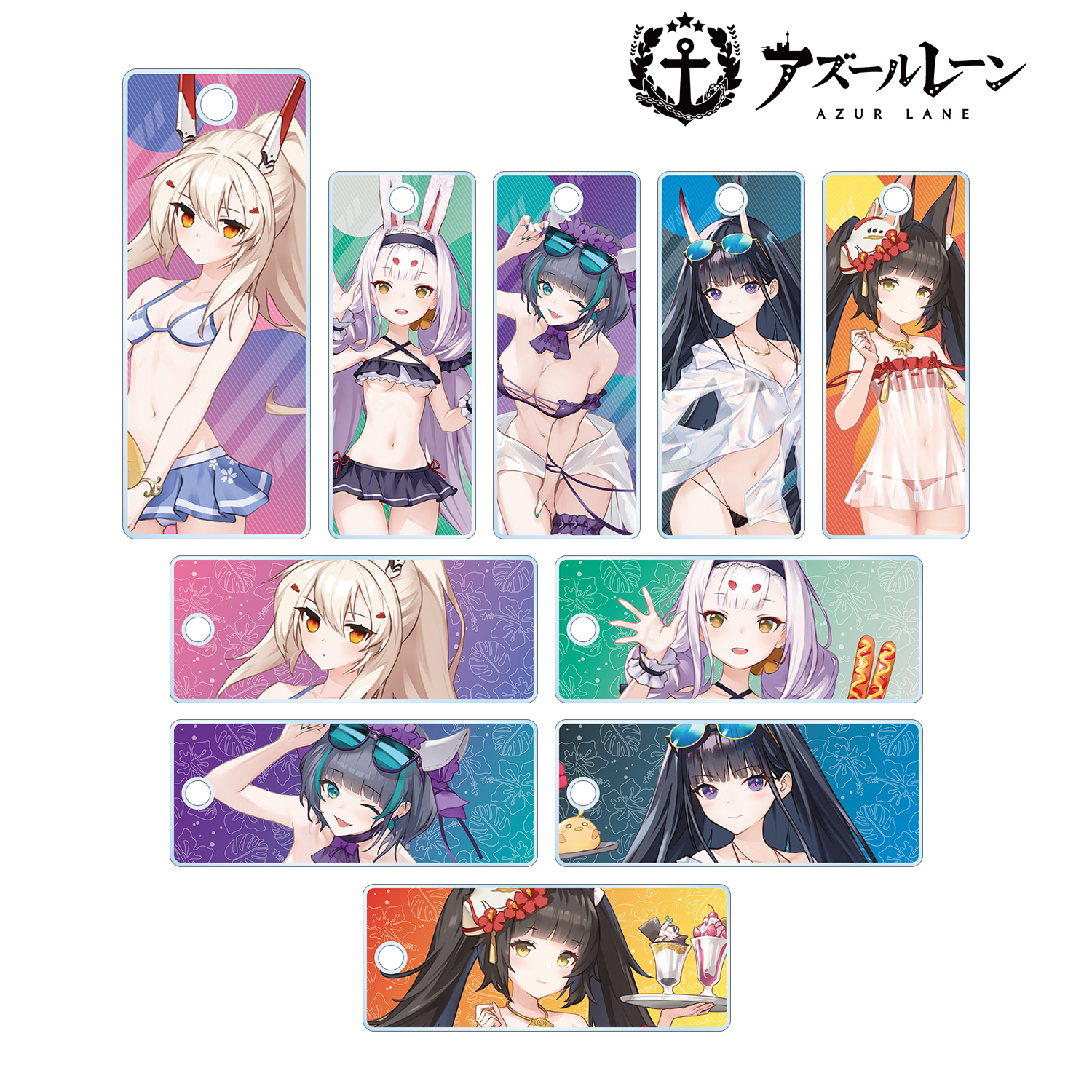 「ACG.GO」「預購」碧藍航線 水著Ver. 亞克力鑰匙牌SET