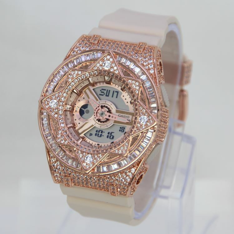 玫瑰金 改裝手錶 BA-110XCP-4A - 魔法星