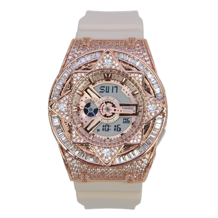 玫瑰金 改裝手錶 BA-110XCP-4A - 魔法星