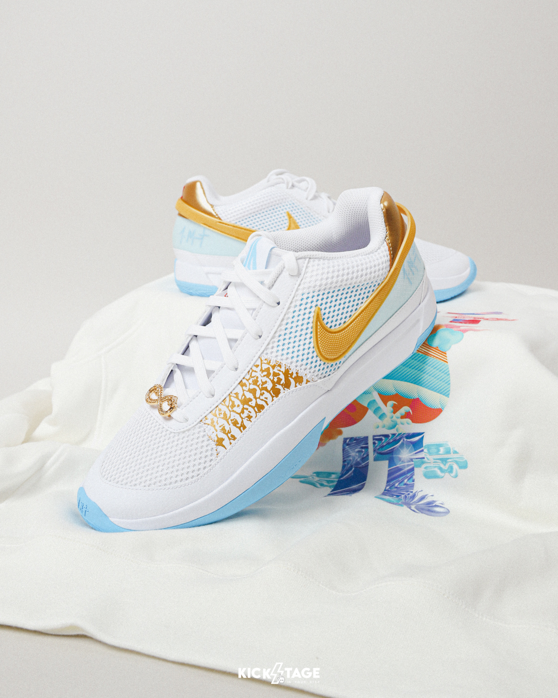 <連線代購商品> NIKE JA 1 CHINESE NEW YEAR 龍年 新年 一條龍 白金 實戰鞋 籃球鞋【FV1291-100】JA1 NKDRAGON