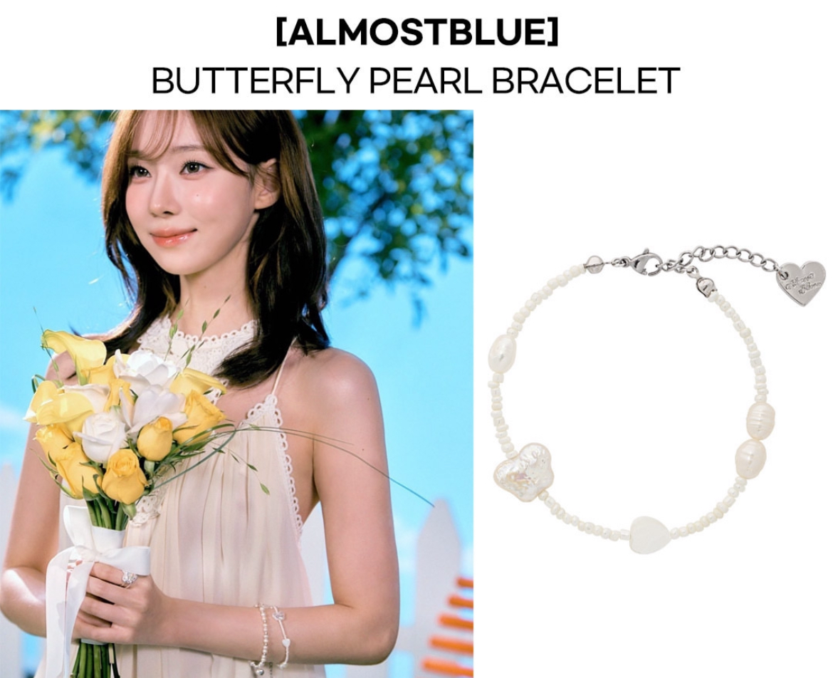 Almost Blue -  BUTTERFLY PEARL BRACELET