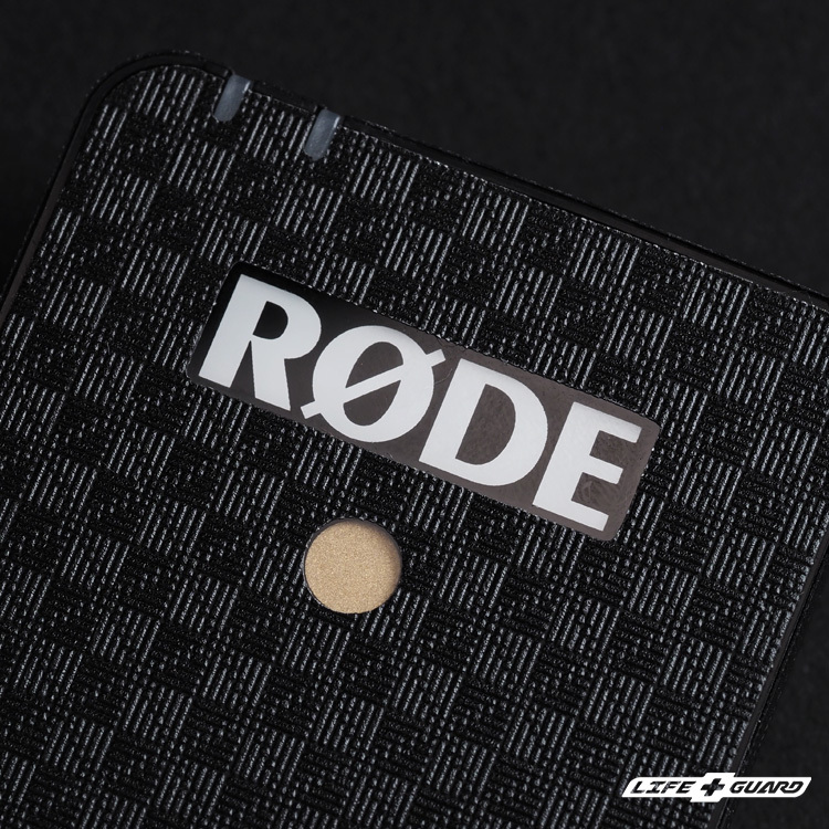 RODE Wireless GO 貼膜商品圖，LIFE+GUARD 專機專屬設計開版