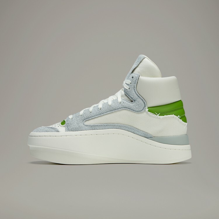 【 Y-3 CENTENNIAL HIGH 頂級鞋款 - 灰白/綠 】