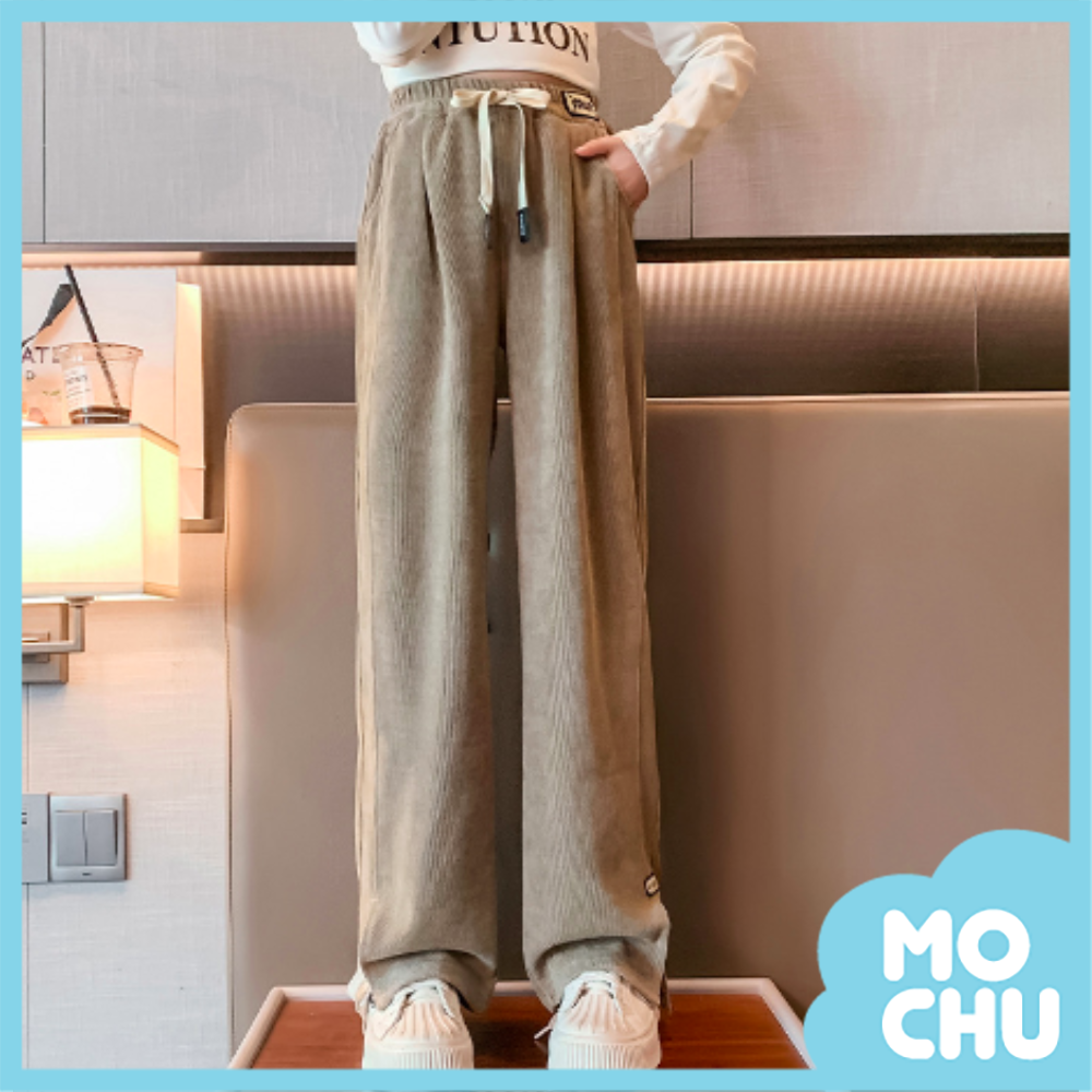 (160碼現貨)坑條直筒長褲